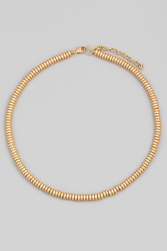 16 Inch Twist Necklace Gold