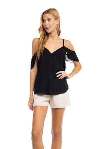 Elastic Waist Satin Shorts Papyrus