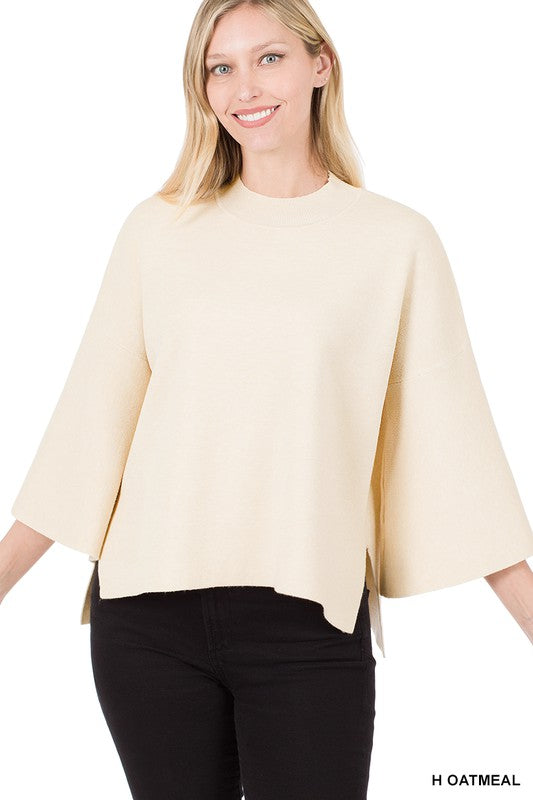 Bell Sleeve Sweater Oatmeal