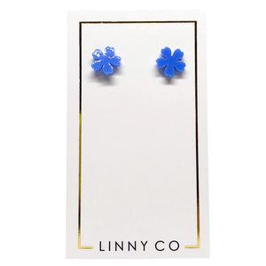 Mini Olivia Earrings Cornflower Blue