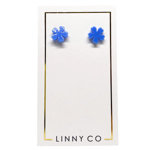 Mini Olivia Earrings Cornflower Blue