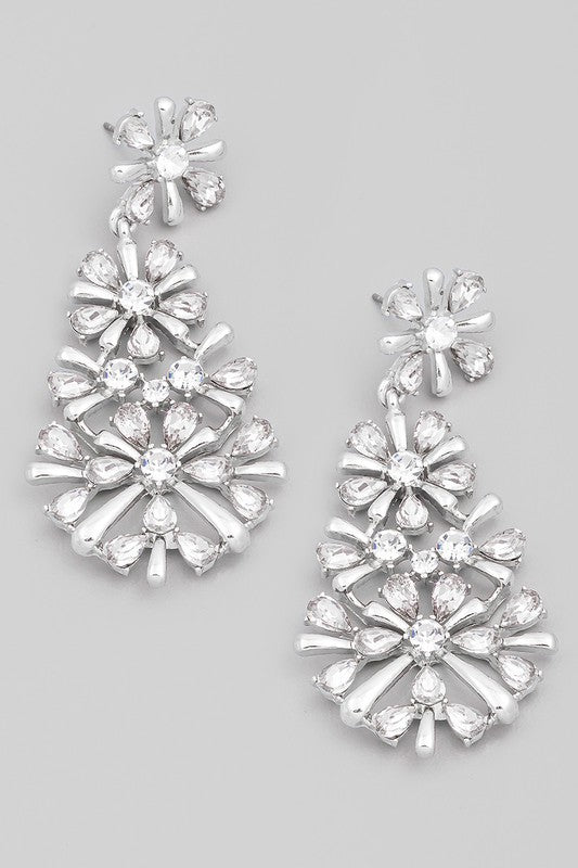 Flower Teardrop Earrings CLS