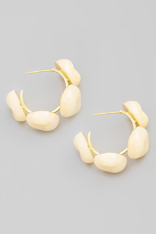 Stone Hoop Ivory
