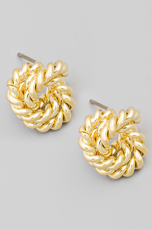 Twisted Stud Gold