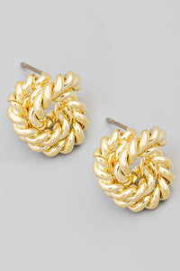 Twisted Stud Gold