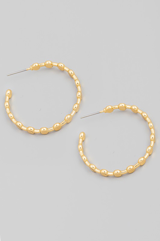 Detailed Hoop Gold