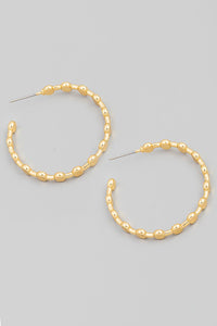 Detailed Hoop Gold