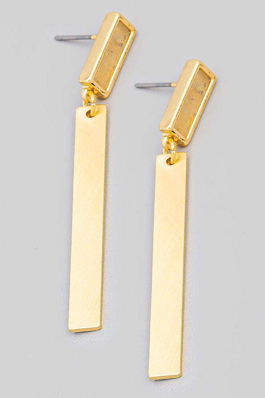 Bar Drop Earring GRY