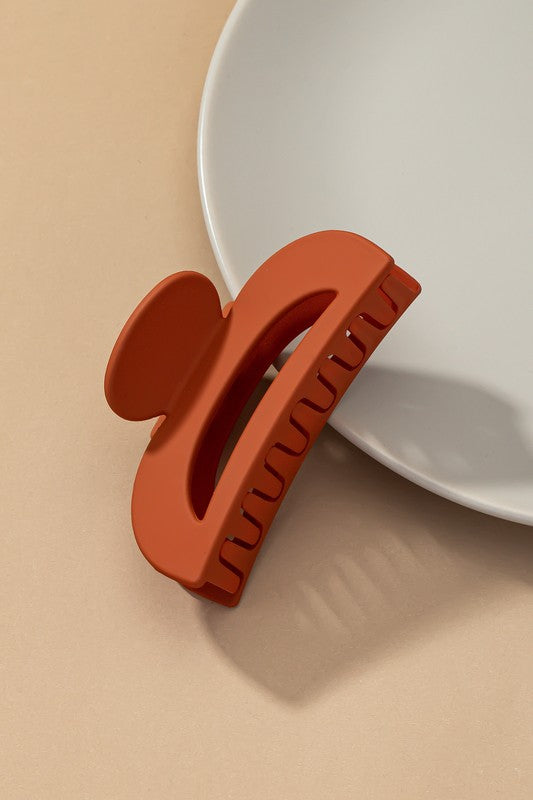 D Shape Hair Clip Rust