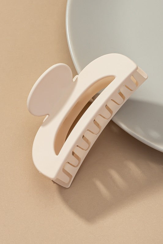 D Shape Hair Clip Cream