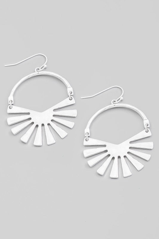 Ray Drop Earrings Silver