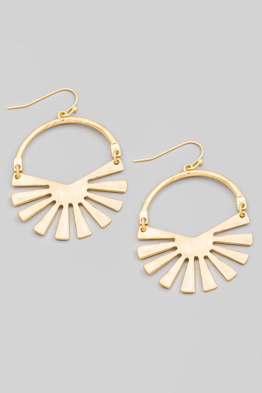 Ray Drop Earrings Gold