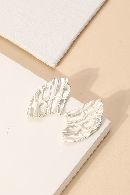 Ornate Earrings Silver