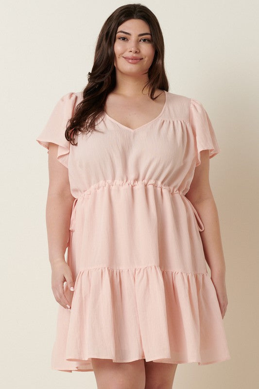 Tiered Ruffle Mini Blush