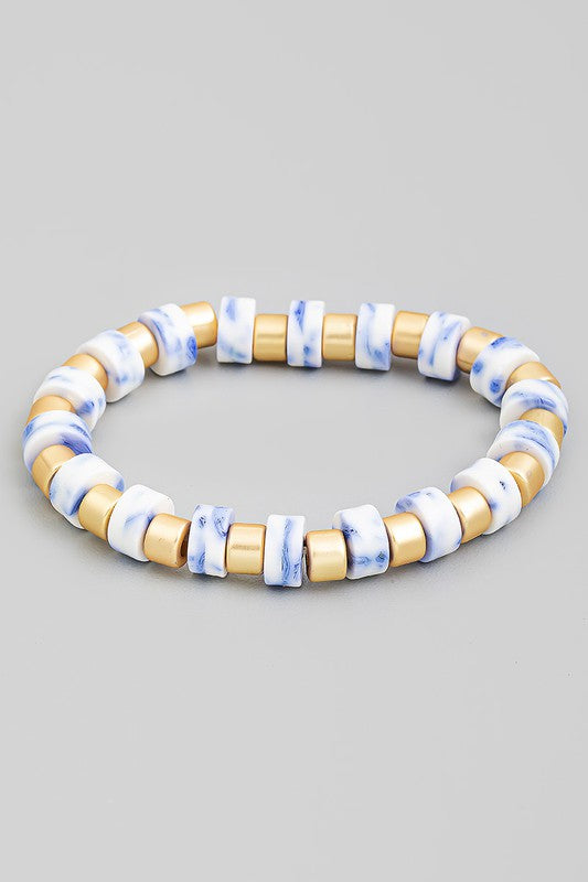 Beaded Bracelet Blue