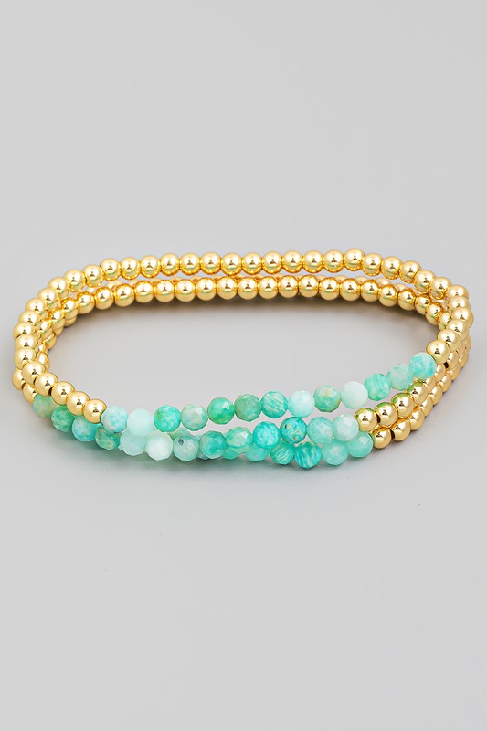 Beaded Stretch Bracelet Set AMZ