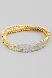 Beaded Stretch Bracelet Set LAB