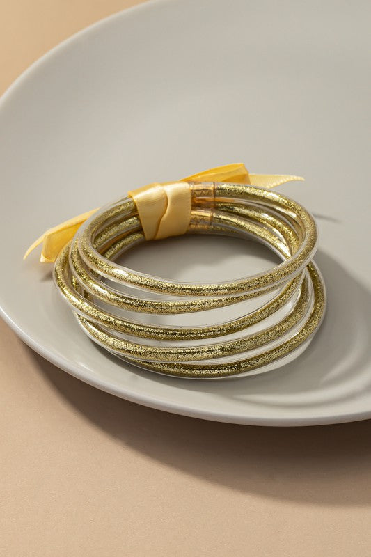 Glitter Bangles Gold