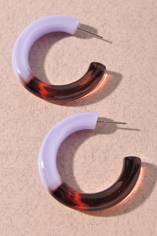 Lavender and Brown Hoop