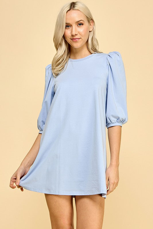 Knit Dress Baby Blue