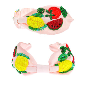 Tropical Fruit Beaded Headband