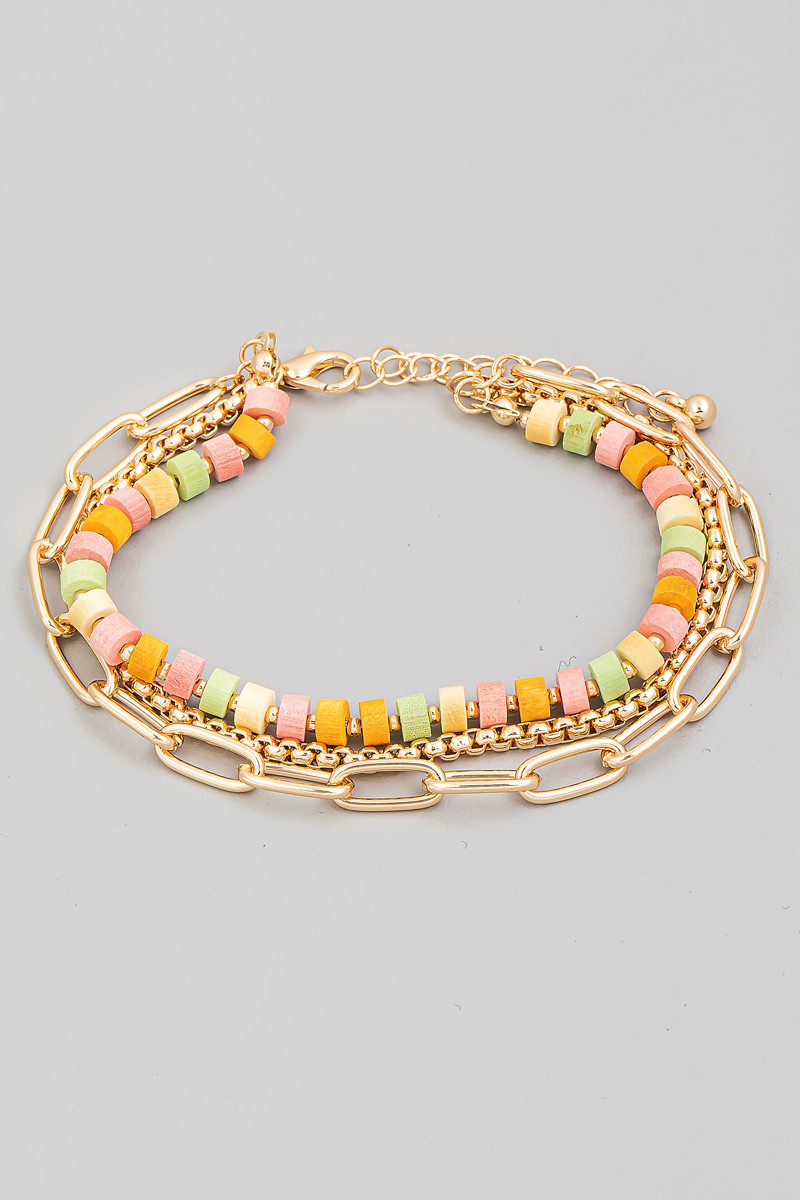 Chain Link Beaded Bracelet LMLT