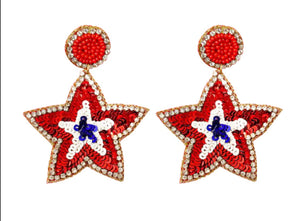Sequin Star Earrings