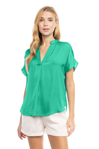 Drop Shoulder Blouse Peridot
