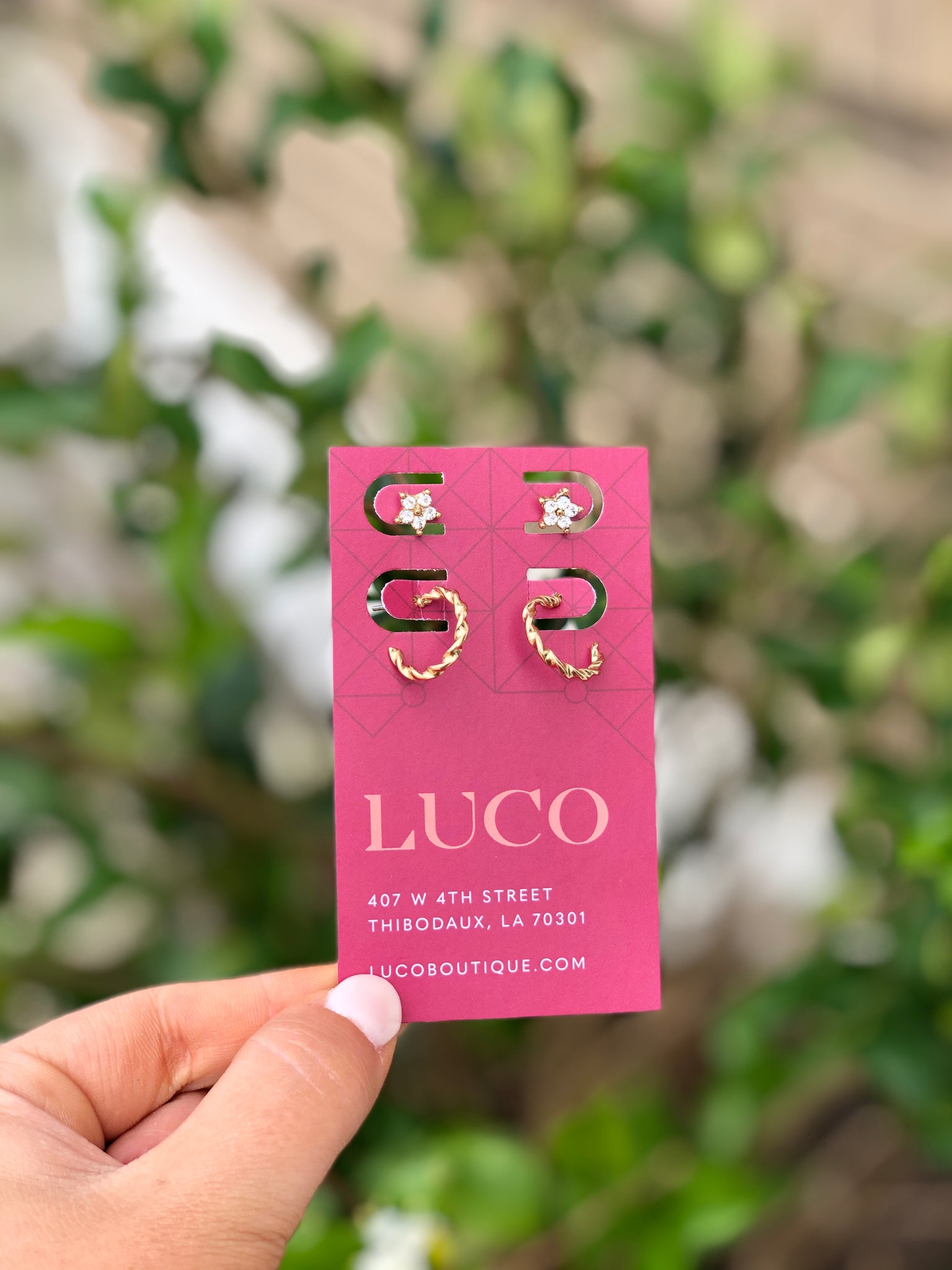 Hoop and Star Stud Earring Set
