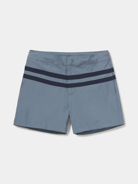 Button Front Trunk — Mineral Blue/Navy