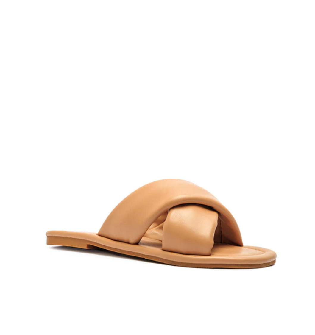 Castel Slide Sandal Tan