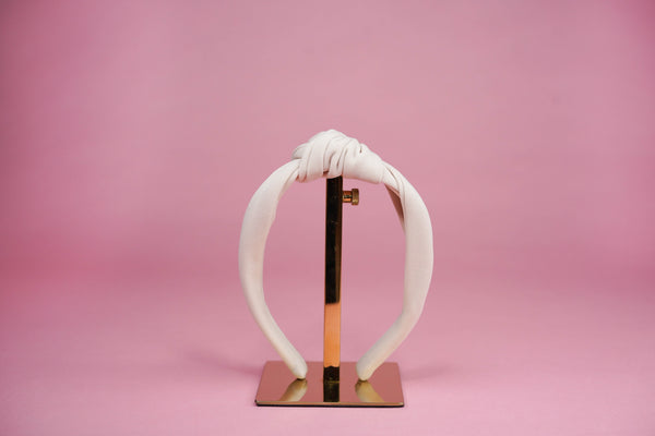 Solid Cream Headband