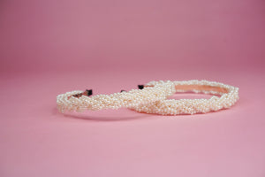 Bridal Braided Pearl Headband