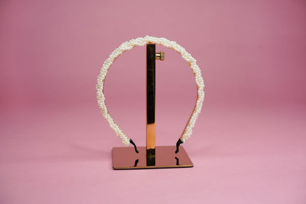 Bridal Braided Pearl Headband