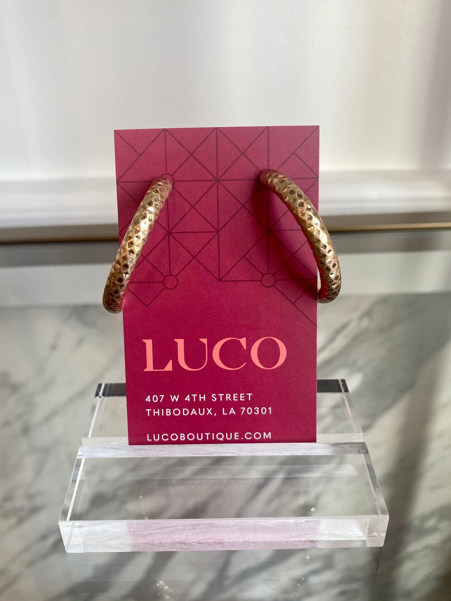 Diamond Cut Hoop Earrings Gold