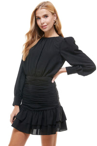 French Terry Dress Black