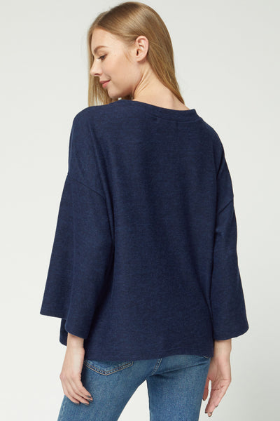 Lightweight Sweater Top Navy