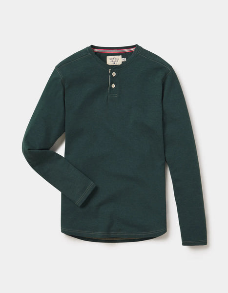 Purmeso Two Button Henley - Green Gables