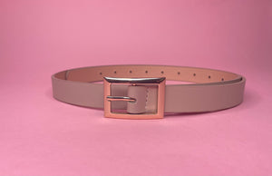 Square Buckle Belt Taupe