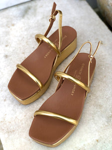 Skippy Metallic Sandals Gold