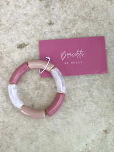 BBH Acrylic Large Bracelet Pink Multi