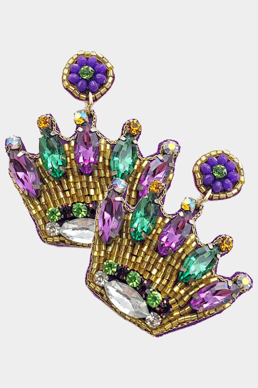 Mardi Gras Beaded Crown