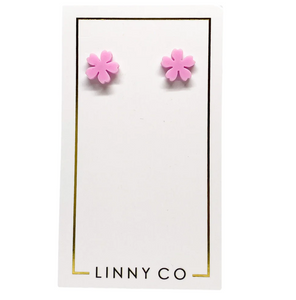 Mini Olivia Earrings Bubble Gum Pink