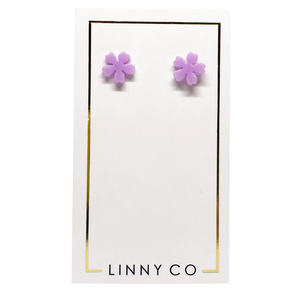 Mini Olivia Earrings Lilac