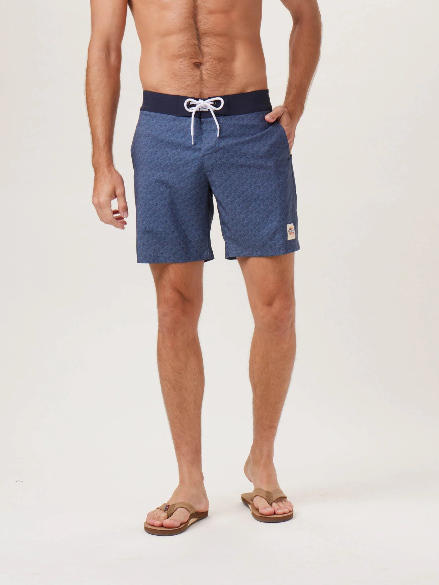 Apollo Trunk — Normal Navy Wave Print