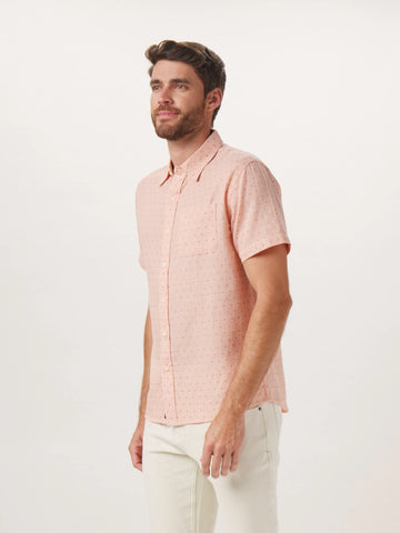Fresh Water Button Up Shirt — Copper Dobby