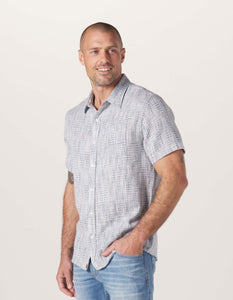 Fresh Water Button Up Shirt — Blue Multi