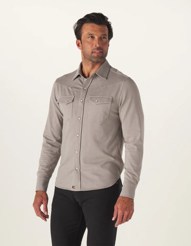 Tentoma Western Shirt — Grey