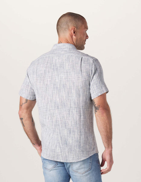 Fresh Water Button Up Shirt — Blue Multi