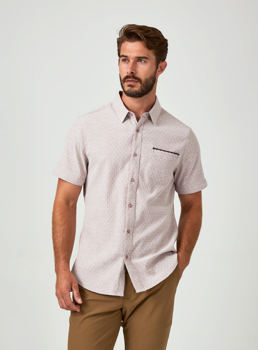 Zenith Short Sleeve Shirt — Dusty Rose